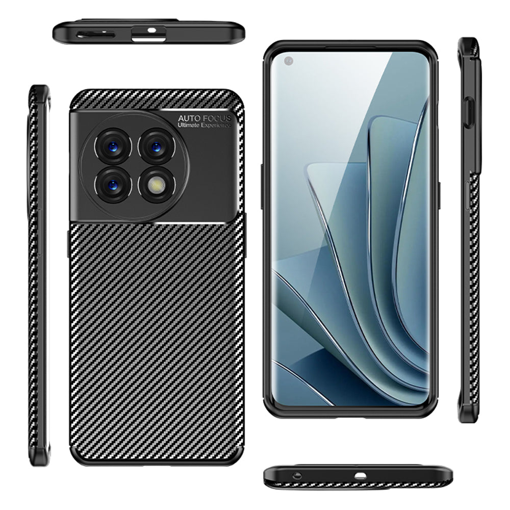 For OnePlus 11 5G Carbon Fiber Texture Phone Case Anti-drop Protection Flexible TPU Cover For OnePlus 11 5G Carbon Fiber Texture Phone Case Anti-drop Protection Flexible TPU Cover